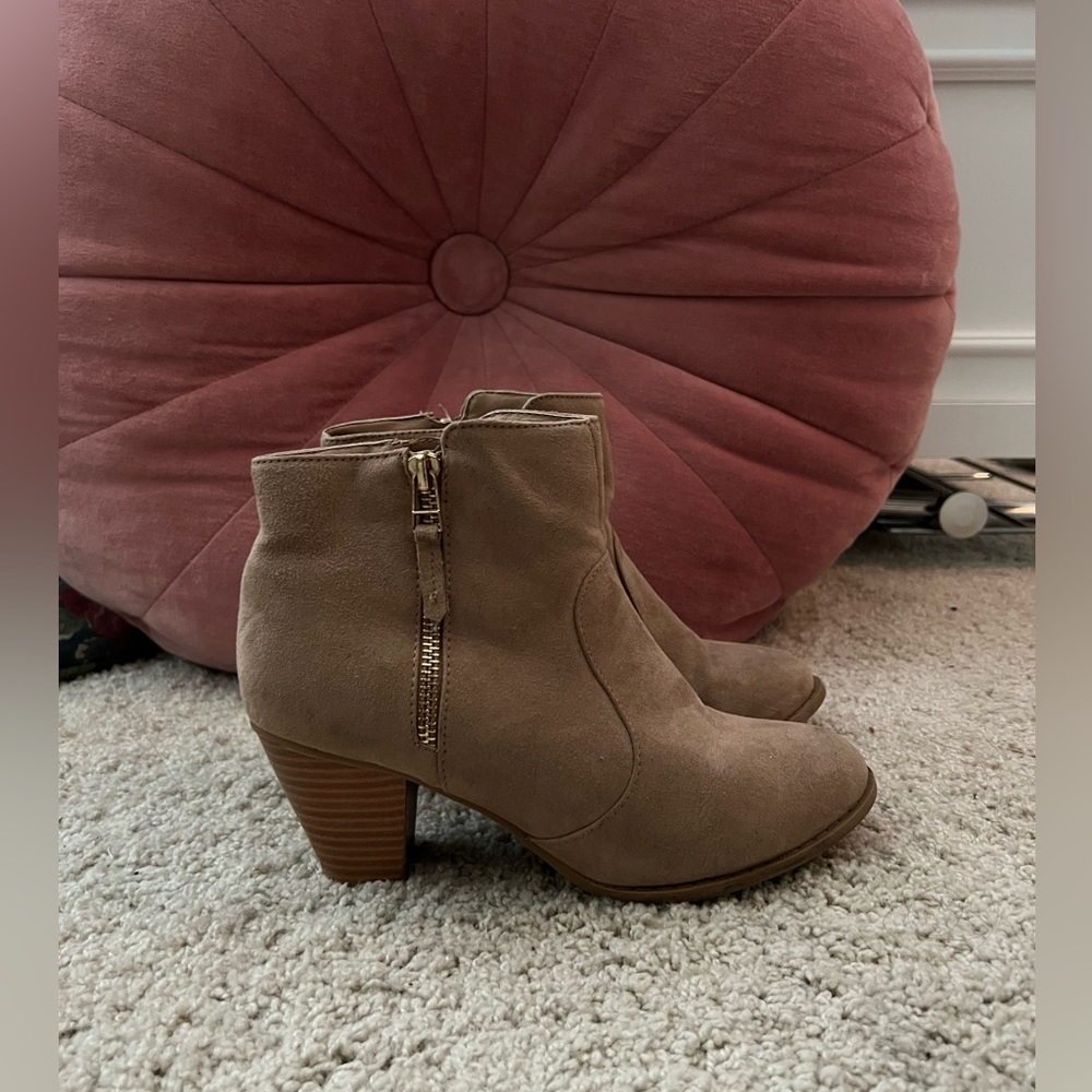 Primark Tan Suede Booties